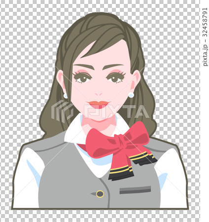 統一穿制服的OL矢量 32458791