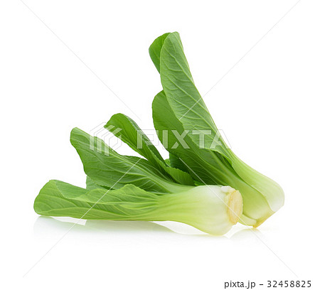 Bok choy (chinese cabbage) on white background 32458825
