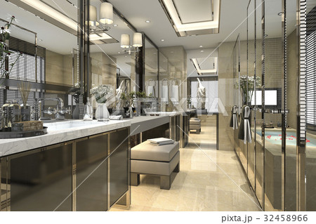 modern classic bathroom with luxury tile decor modern classic bathroom with luxury tile decor 32458966