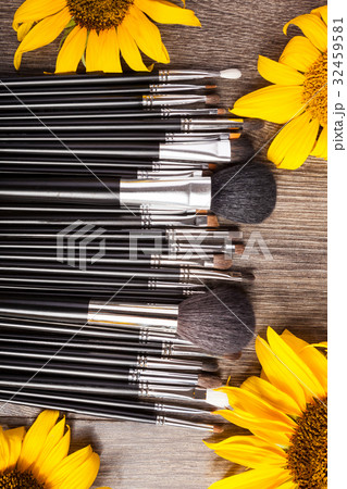 Professional Make up brushes next to beautiful 32459581
