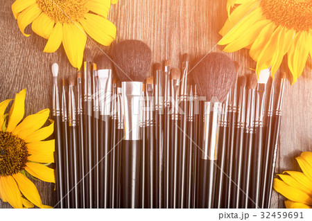 Professional Make up brushes next to beautiful 32459691