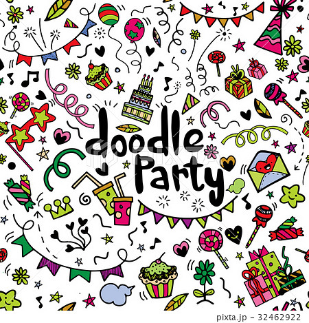 symbols on the Party element. seamless background 32462922