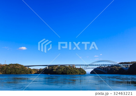 西海橋　伊の浦海岸からの眺め 32463221