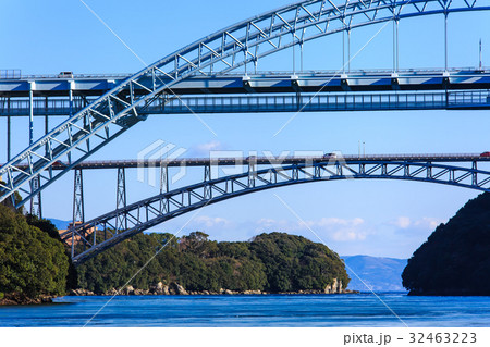 西海橋　伊の浦海岸からの眺め 32463223