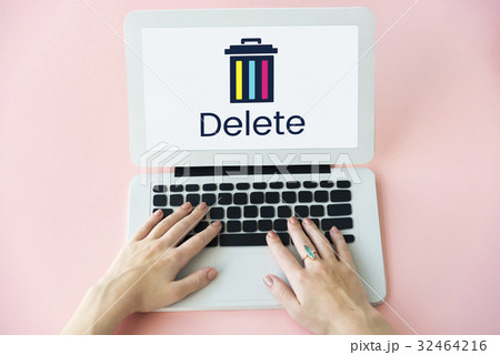 Delete cancel cut out remove erase edit 32464216