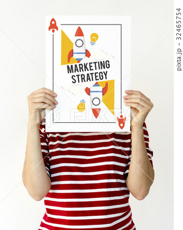 Hands holding network graphic overlay billboard 32465754