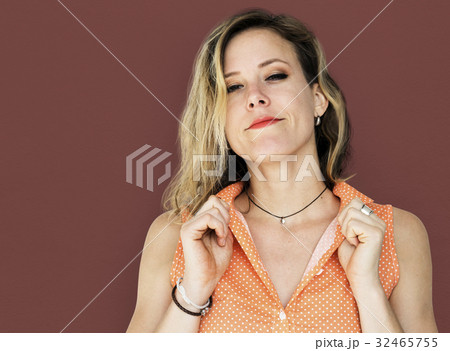 Woman Portrait Studio Shoot Casual Woman Portrait Studio Shoot Casual 32465755
