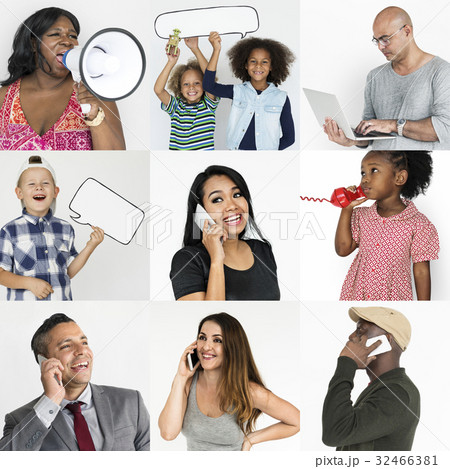 Studio People Collage Communication Concept Studio People Collage Communication Concept 32466381