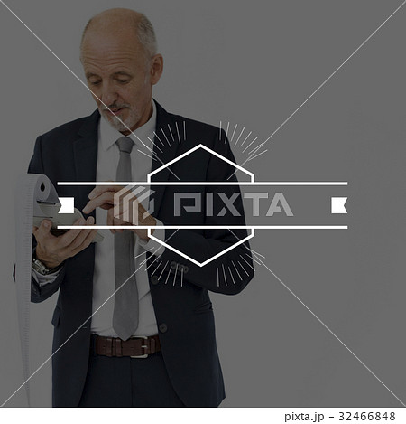 Banner Promotion Advertise Old Businessman Banner Promotion Advertise Old Businessman 32466848