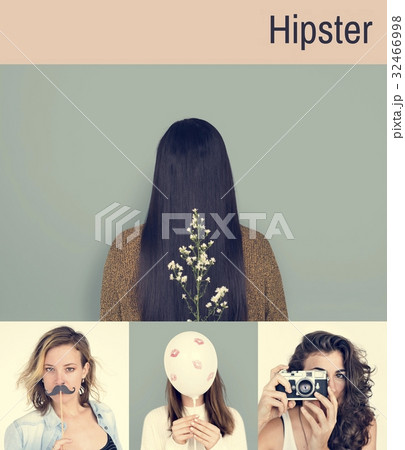 Set of women activity hobby studio shoot 32466998