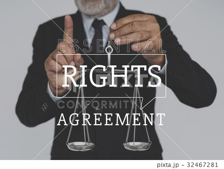 Law rights justice agreement fairness word 32467281
