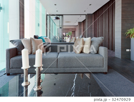 luxury modern living room interior and decoration 32470929