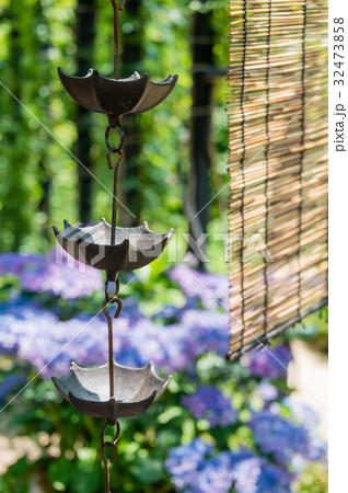 鎖樋と簾 鎖樋と簾 32473858