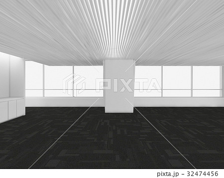 Modern Empty Room, 3d render interior design, mock up illustrati Modern Empty Room, 3d render interior design, mock up illustrati 32474456
