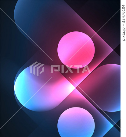 Vector glowing geometric shapes background Vector glowing geometric shapes background 32476104