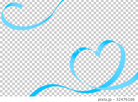 Blue heart ribbon Blue heart ribbon 32476186
