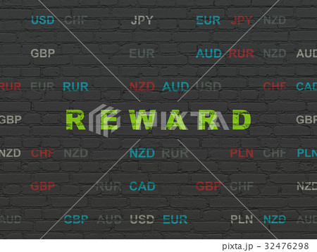 Finance concept: Reward on wall background Finance concept: Reward on wall background 32476298