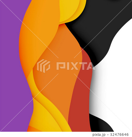 3d vector abstract background with cut shapes 32476646