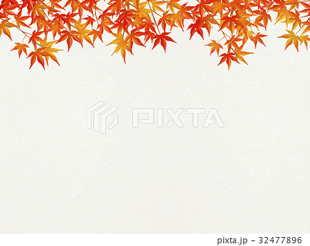 和を感じるイラスト 紅葉 和紙 のイラスト素材