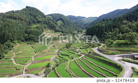 福岡県うきは市のつづら棚田 32478419