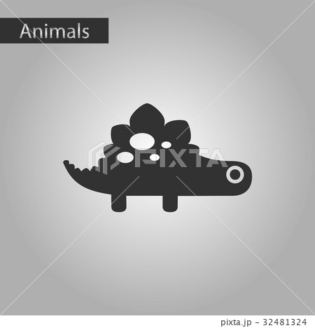 black and white style icon dinosaur black and white style icon dinosaur 32481324