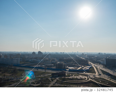 City from Bird's Perspective. Minsk, Belarus. 32481745