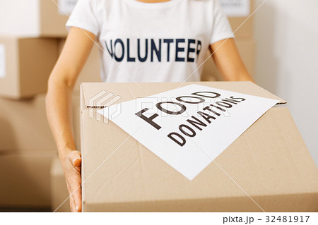 Incredible generous woman canvassing donations 32481917