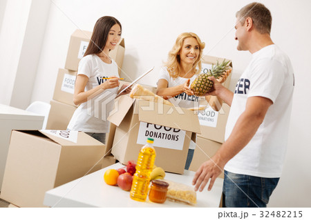 Industrious hardworking people preparing a Industrious hardworking people preparing a 32482215