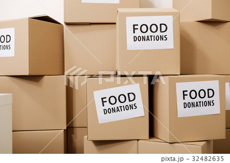 Plenty of boxed full of humanitarian supplies Plenty of boxed full of humanitarian supplies 32482635