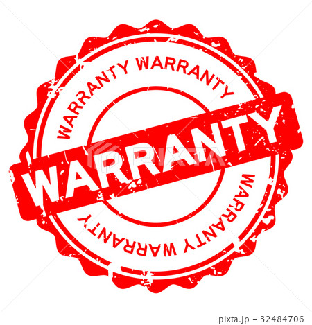 Grunge red warranty round rubber seal stamp Grunge red warranty round rubber seal stamp 32484706
