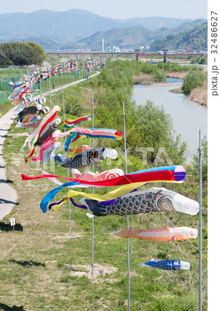 有田川河川敷 ふるさとの川総合公園のこいのぼり 有田川河川敷 ふるさとの川総合公園のこいのぼり 32486627