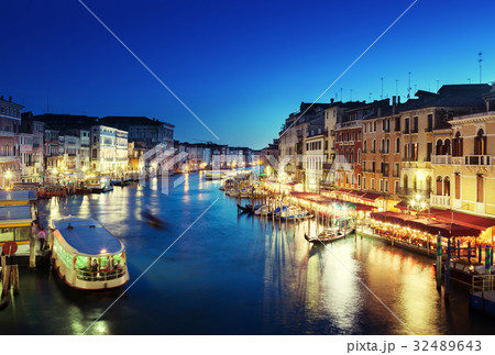 Grand Canal in sunset time, Venice, Italy 32489643