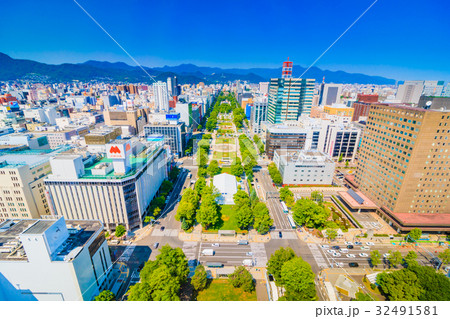 北海道 札幌 大通公園 展望 北海道 札幌 大通公園 展望 32491581