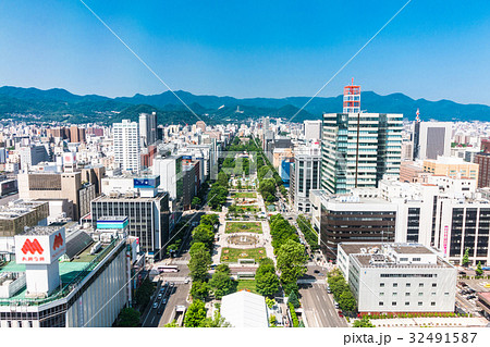 北海道 札幌 大通公園 展望 北海道 札幌 大通公園 展望 32491587