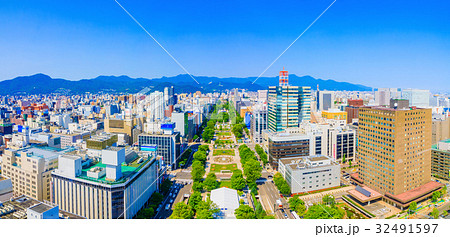 北海道 札幌 大通公園 展望 北海道 札幌 大通公園 展望 32491597