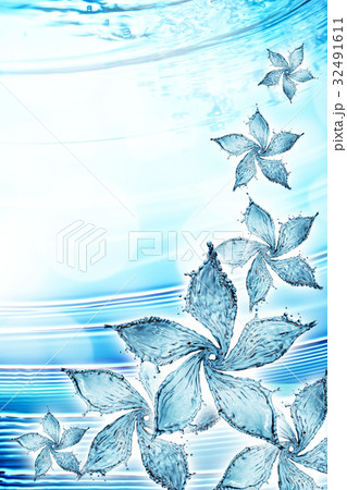 flower made of water splash 32491611