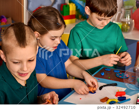 Plasticine modeling clay in children class Plasticine modeling clay in children class 32492710