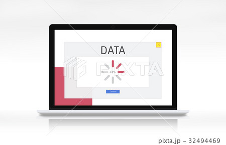Technology concept on a digital screen icon Technology concept on a digital screen icon 32494469