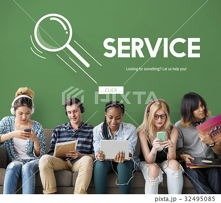 Call Center Hot Line Information Concept 32495085