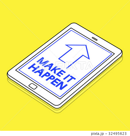 Make It Happen Positivity Attitude Possible Graphic Words Make It Happen Positivity Attitude Possible Graphic Words 32495623