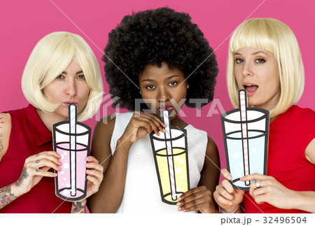 Studio People Shoot Portrait Isolated 32496504