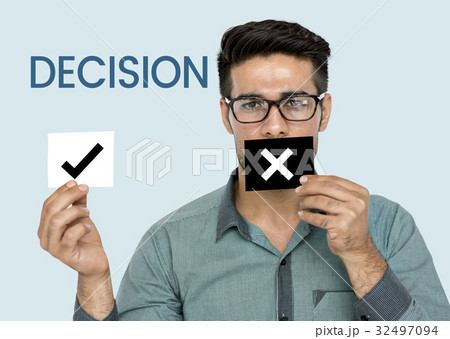 Man holding network graphic overlay papers Man holding network graphic overlay papers 32497094