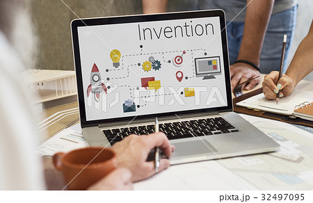 Business Venture Strategy Diagram Concept 32497095