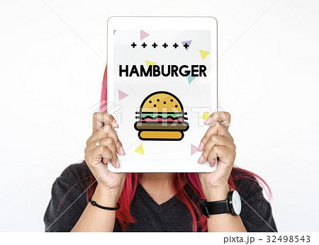 Hamburger Fast Food Unhealthy Nutrition Meal Hamburger Fast Food Unhealthy Nutrition Meal 32498543