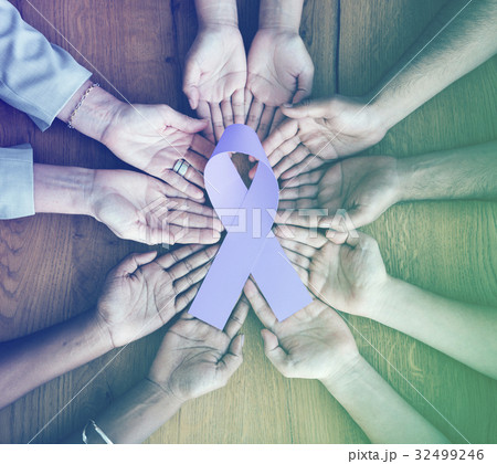 Hands Palms Show Ribbon Together Partnership Diversity Hands Palms Show Ribbon Together Partnership Diversity 32499246