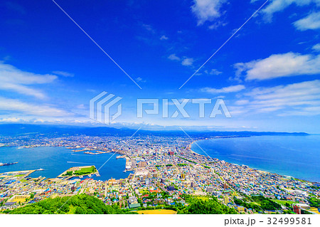 北海道 函館市 函館山からの展望 32499581