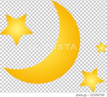 月と星のイラスト素材