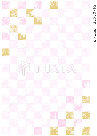桜 春 年賀状 背景のイラスト素材 32500765 Pixta