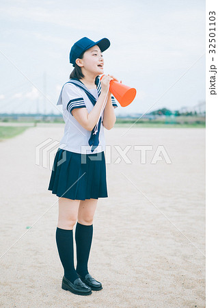 野球部のマネージャー の写真素材