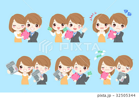 couple with money concept couple with money concept 32505344